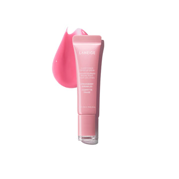 LANEIGE front packaging showing glossy strawberry tint and product benefit