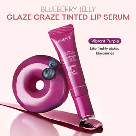 LANEIGE texture droplet highlighting serum-infused glossy finish