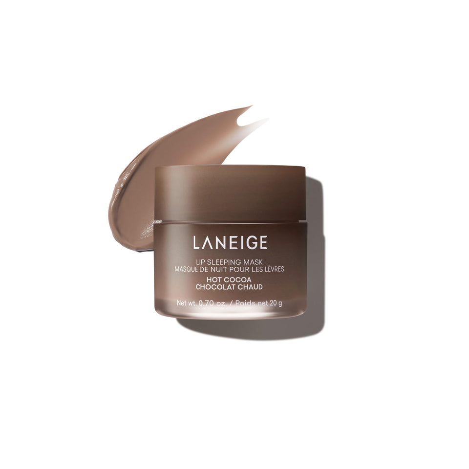 LANEIGE front jar shot showing Hot Cocoa packaging and brand clarity