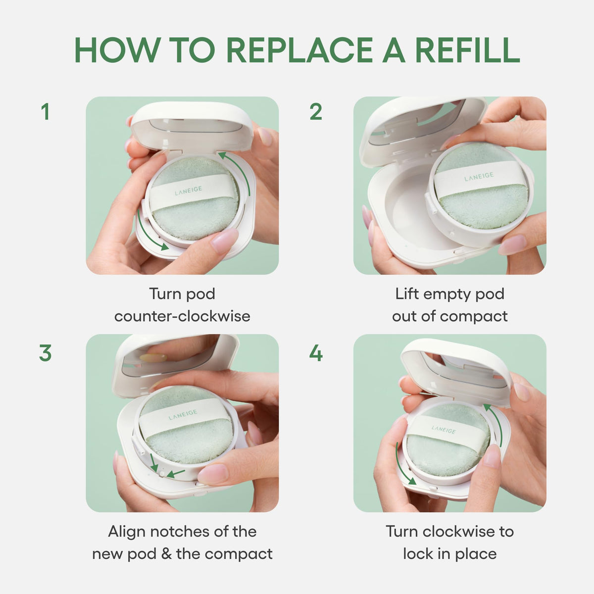 laneige in travel bag setting showing no-spill packaging for on-the-go use