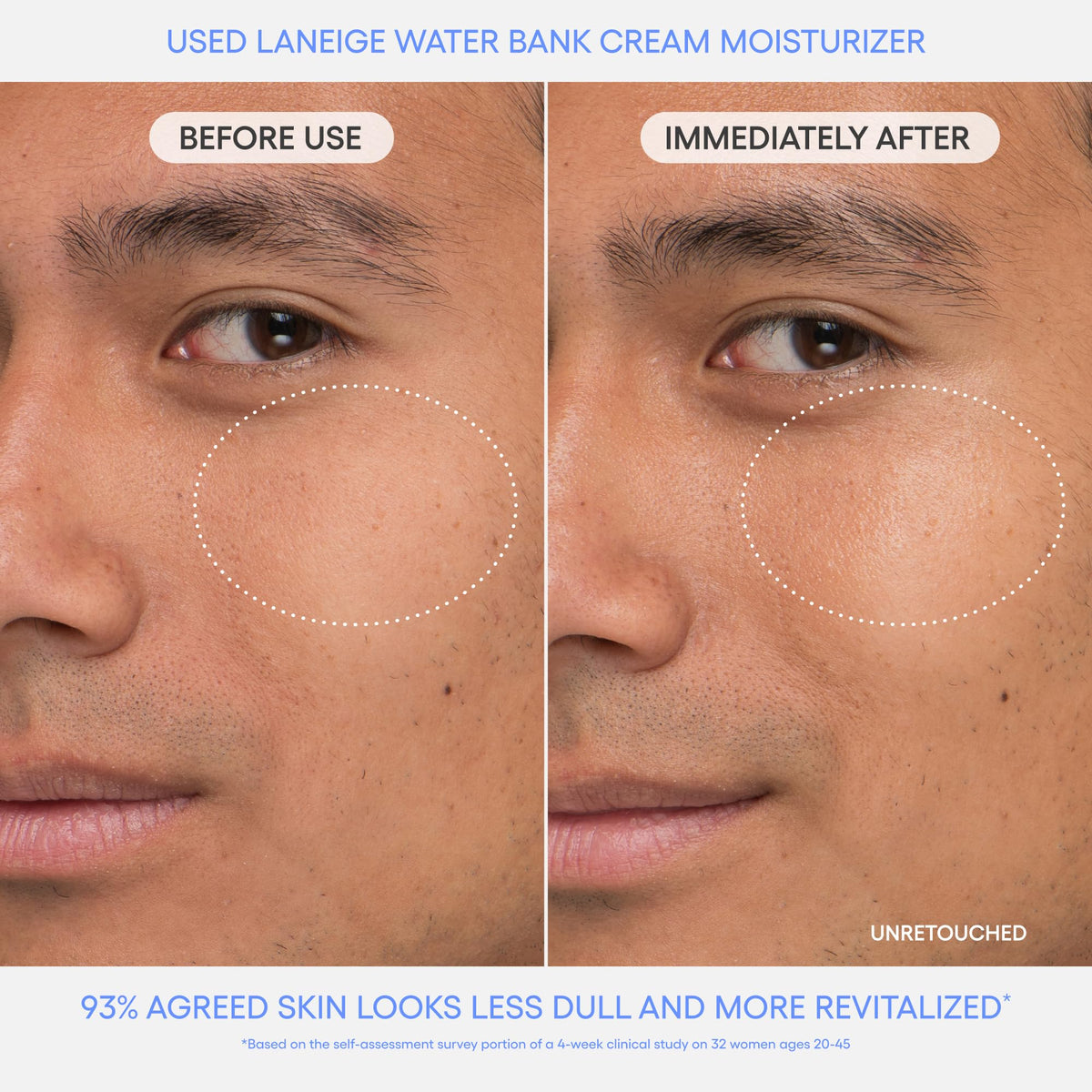 LANEIGE jar open with cream ready to apply for long-lasting hydration