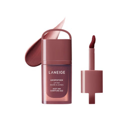 LANEIGE JuicePop Box front packaging showing product and shade information, convenient design