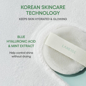 LANEIGE silicone keychain clipped on a bag for easy on-the-go access