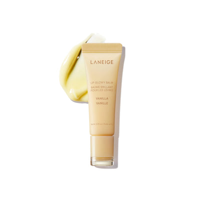 LANEIGE front packaging showing Vanilla balm and compact design for travel
