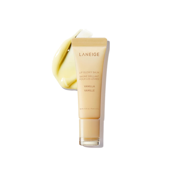 LANEIGE front packaging showing Vanilla balm and compact design for travel