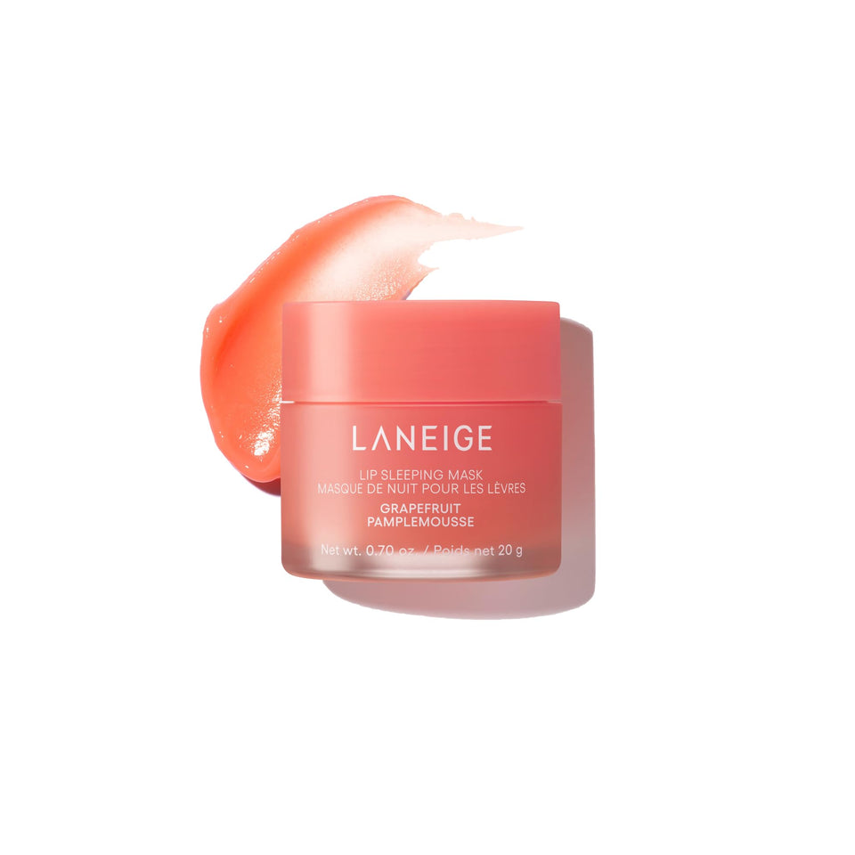 LANEIGE grapefruit jar front showing product and branding for soft lips