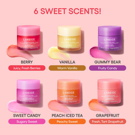 laneige bedside jar on nightstand suggesting overnight treatment convenience