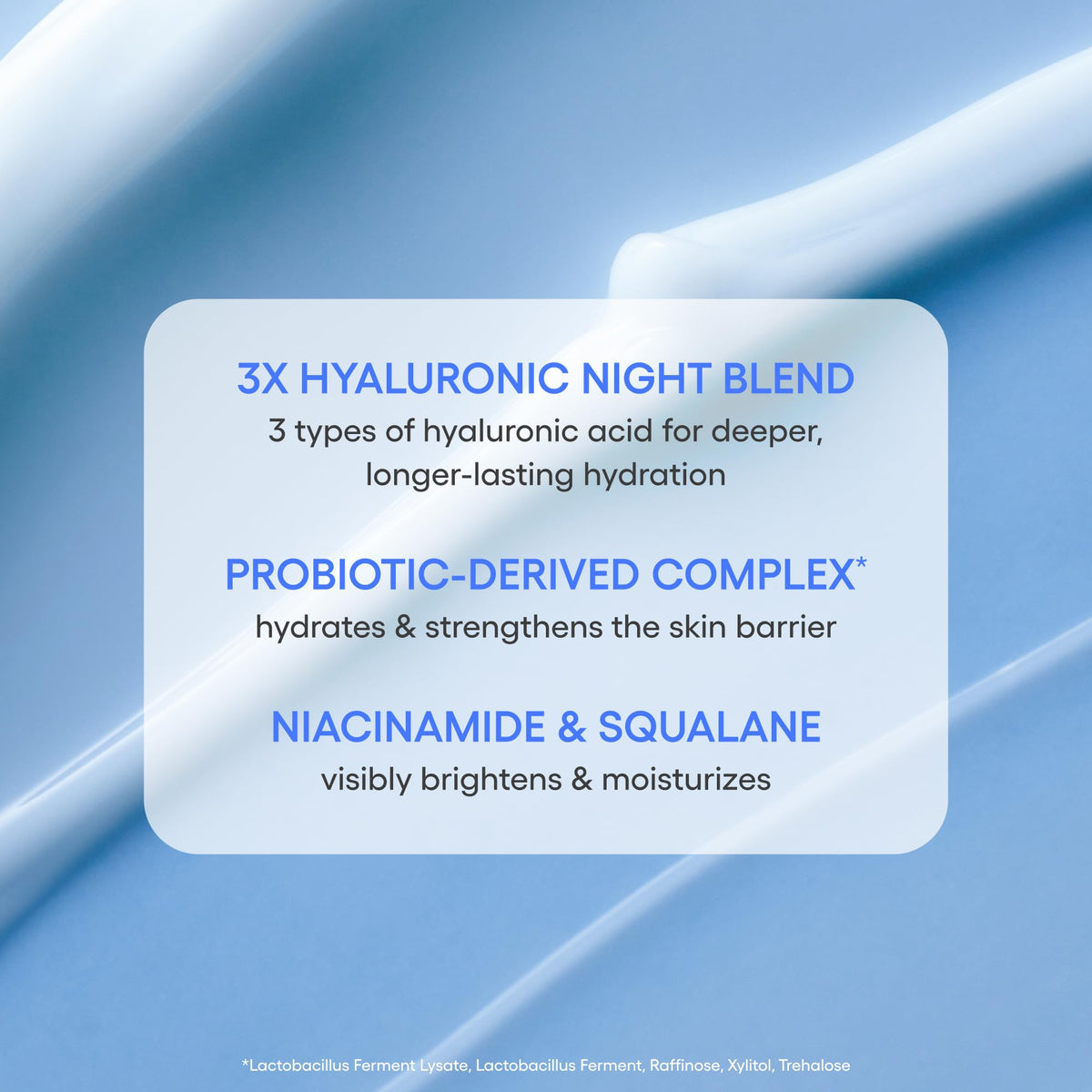 LANEIGE mask applied on hand demonstrating easy spreadability benefit