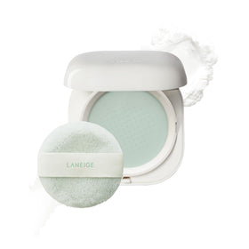LANEIGE compact front view showing sleek travel-friendly design and secure closure