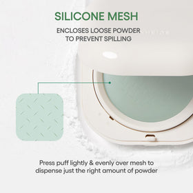 LANEIGE compact in hand showing pocket-friendly size and convenient scale
