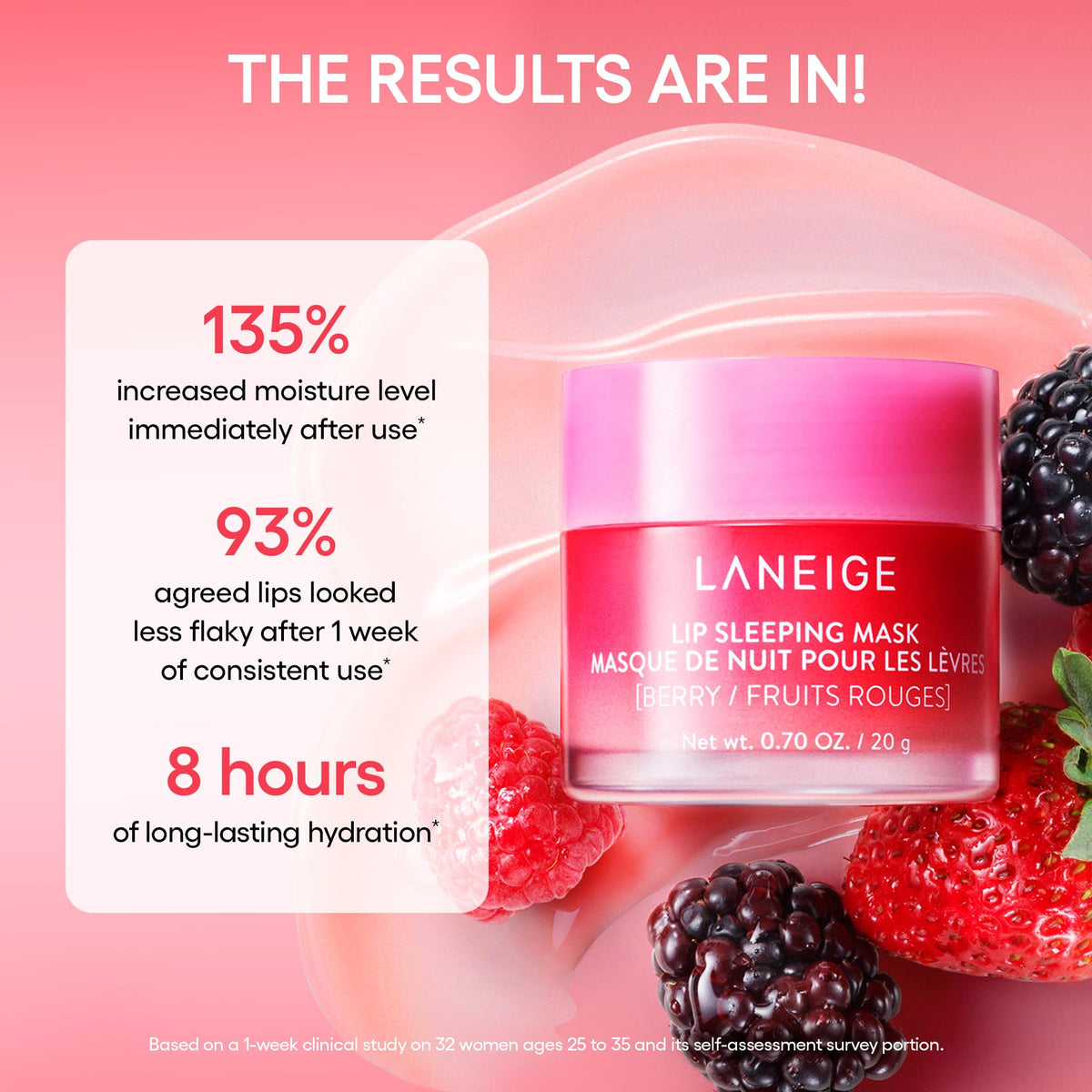 LANEIGE nighttime routine scene with products on bedside table, visualizing evening hydration ritual