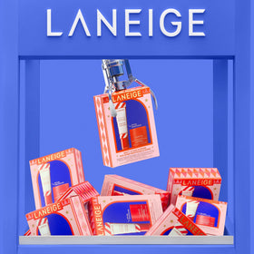 LANEIGE Peppermint Lip Sleeping Mask jar top showing creamy texture for overnight moisturizing