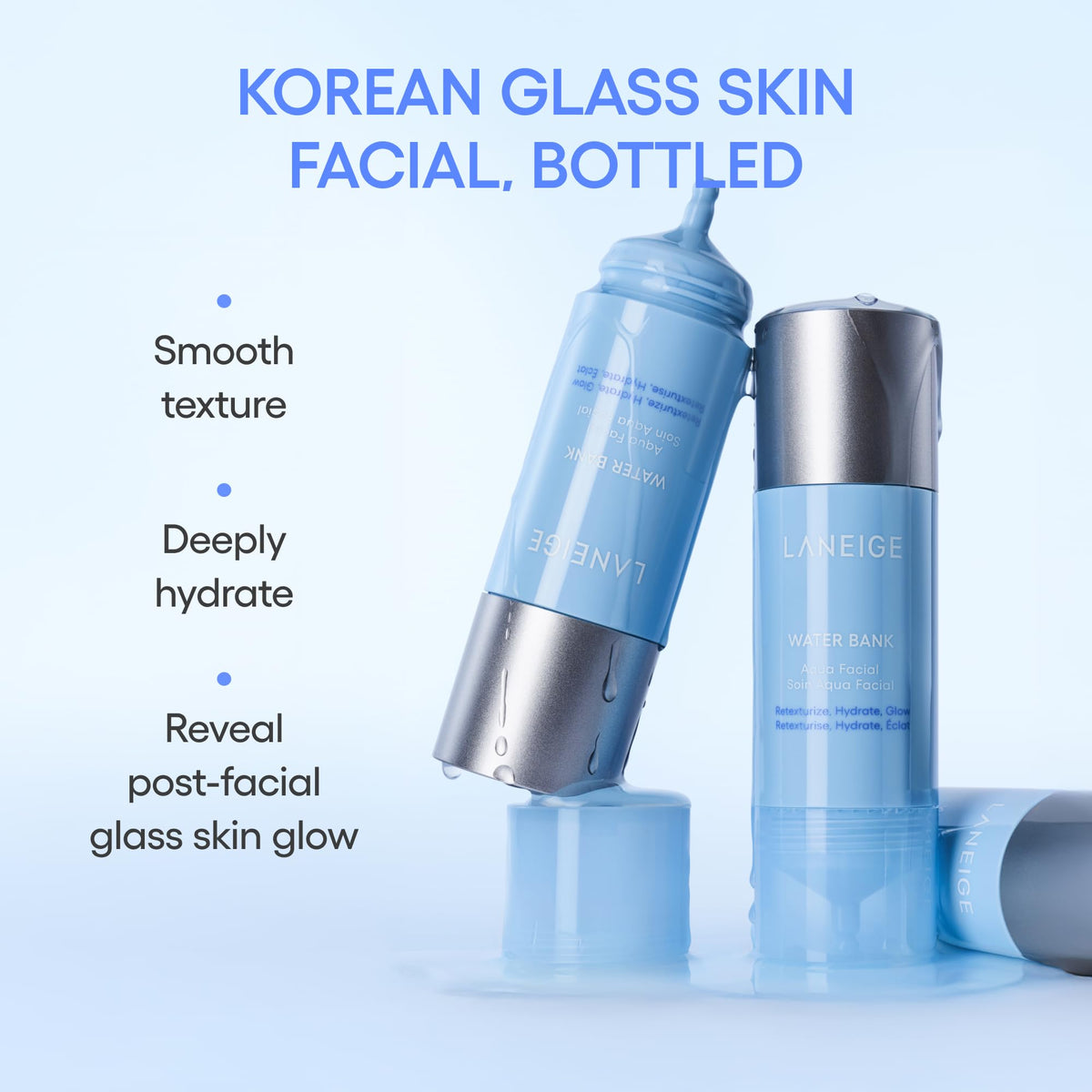 LANEIGE bottle in hand for scale demonstrating travel-friendly size and convenience