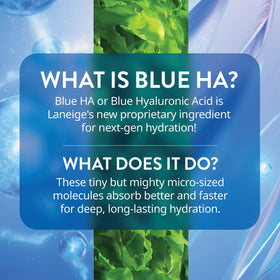 LANEIGE clear label close-up listing peptides and green tea enzyme benefits
