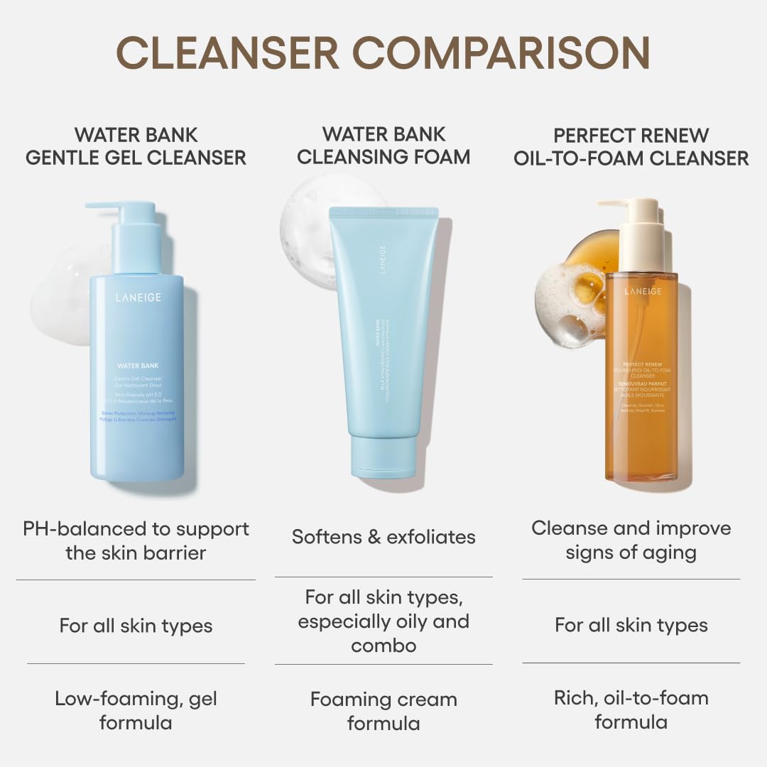 LANEIGE bottle next to hand for scale, shows actual product size and travel-friendly benefit