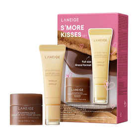 LANEIGE front packaging of S’more Kisses Set showing both products and aroma benefit