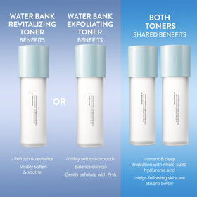 LANEIGE toner on bathroom vanity in skincare routine, suggesting smoother hydrated skin