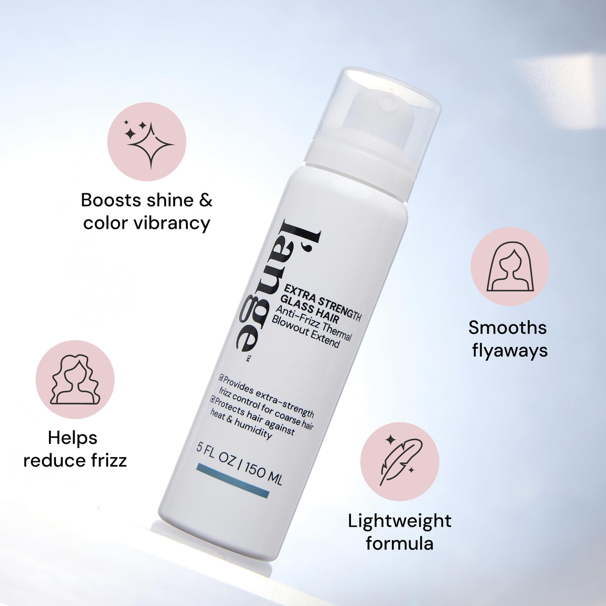 L'ANGE HAIR close-up pump head demonstrating precise application and control