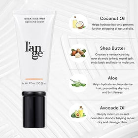 L'ANGE HAIR dispense pump with product drop for controlled application