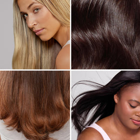 L'ANGE HAIR 1.7 oz next to everyday items showing travel-friendly size