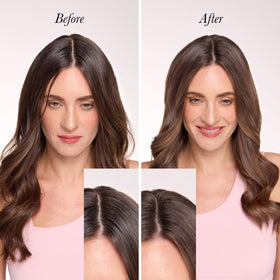 L'ANGE HAIR application in hands demonstrating easy blending and volume