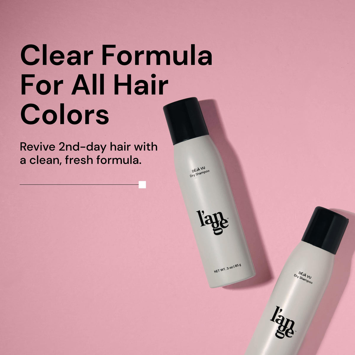 L'ANGE HAIR nozzle close-up highlighting clear spray and even texture