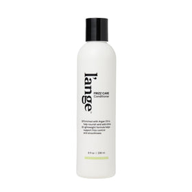 L'ANGE HAIR front bottle showing Frizz Care Conditioner and easy identification