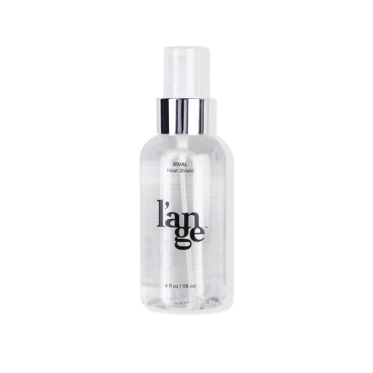 L'ANGE HAIR front bottle shot showing product and branding, conveys clarity