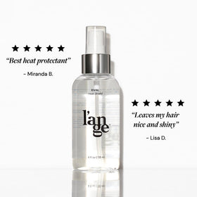 L'ANGE HAIR used while blow-drying hair to reduce frizz and add shine