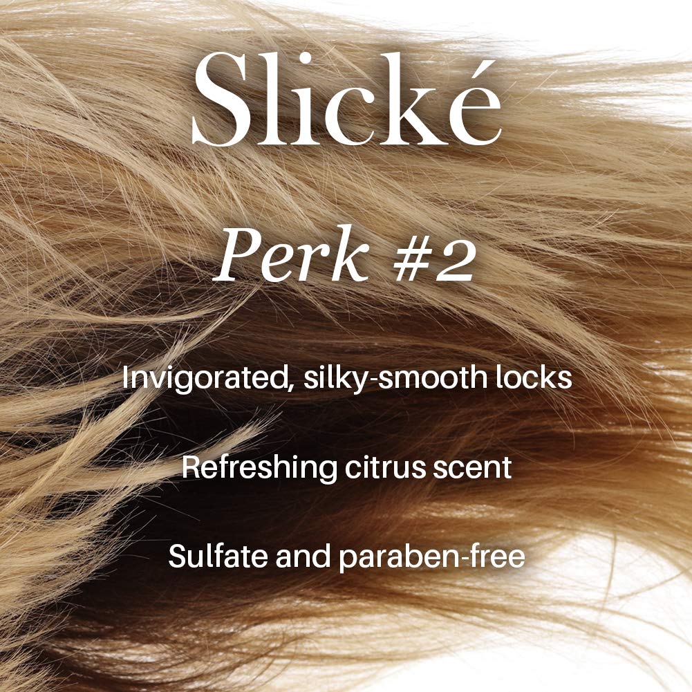 L'ANGE HAIR Slické being applied in shower for weightless hydration