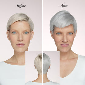 L'ANGE HAIR rich purple foam closeup illustrating pigment strength and coverage