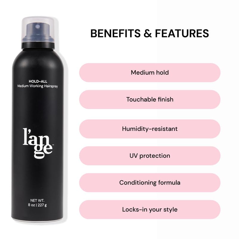 L'ANGE HAIR nozzle close-up demonstrating controlled spray for precise application