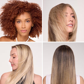 L'ANGE HAIR displayed on bathroom shelf suggesting everyday styling routine improvement
