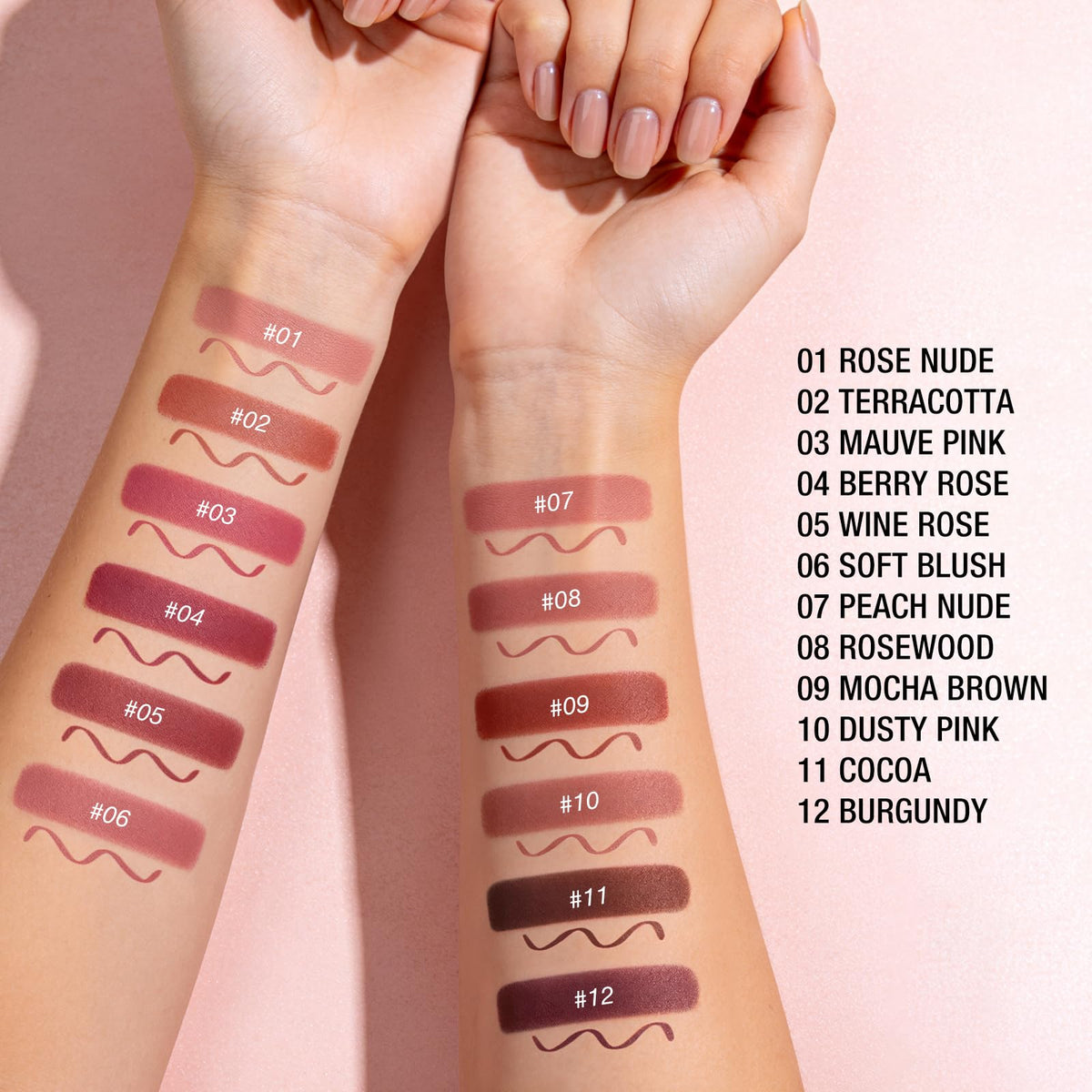 LANGMANNI angled lipstick close-up highlighting smooth application and even coverage