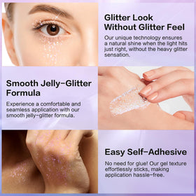 LANGMANNI application fingertip swiping gel for easy, precise festival makeup