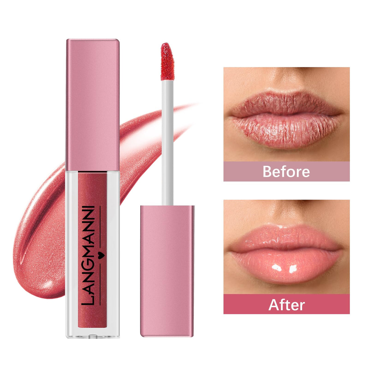 LANGMANNI applicator close-up displays smooth gloss texture