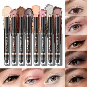 LANGMANNI dual-ended stick close-up showing cream tip and smudger brush for quick blending