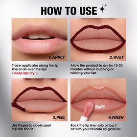 LANGMANNI flat side used to fill lips for uniform matte coverage
