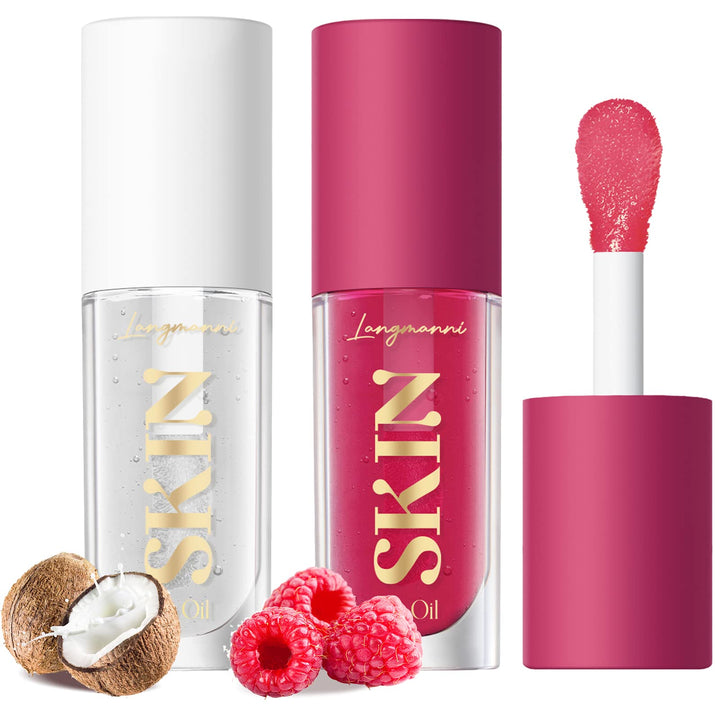 LANGMANNI front packaging showing raspberry coco gloss and clear shine