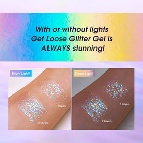 LANGMANNI lifestyle shot at party showing shimmering look and longwear shine