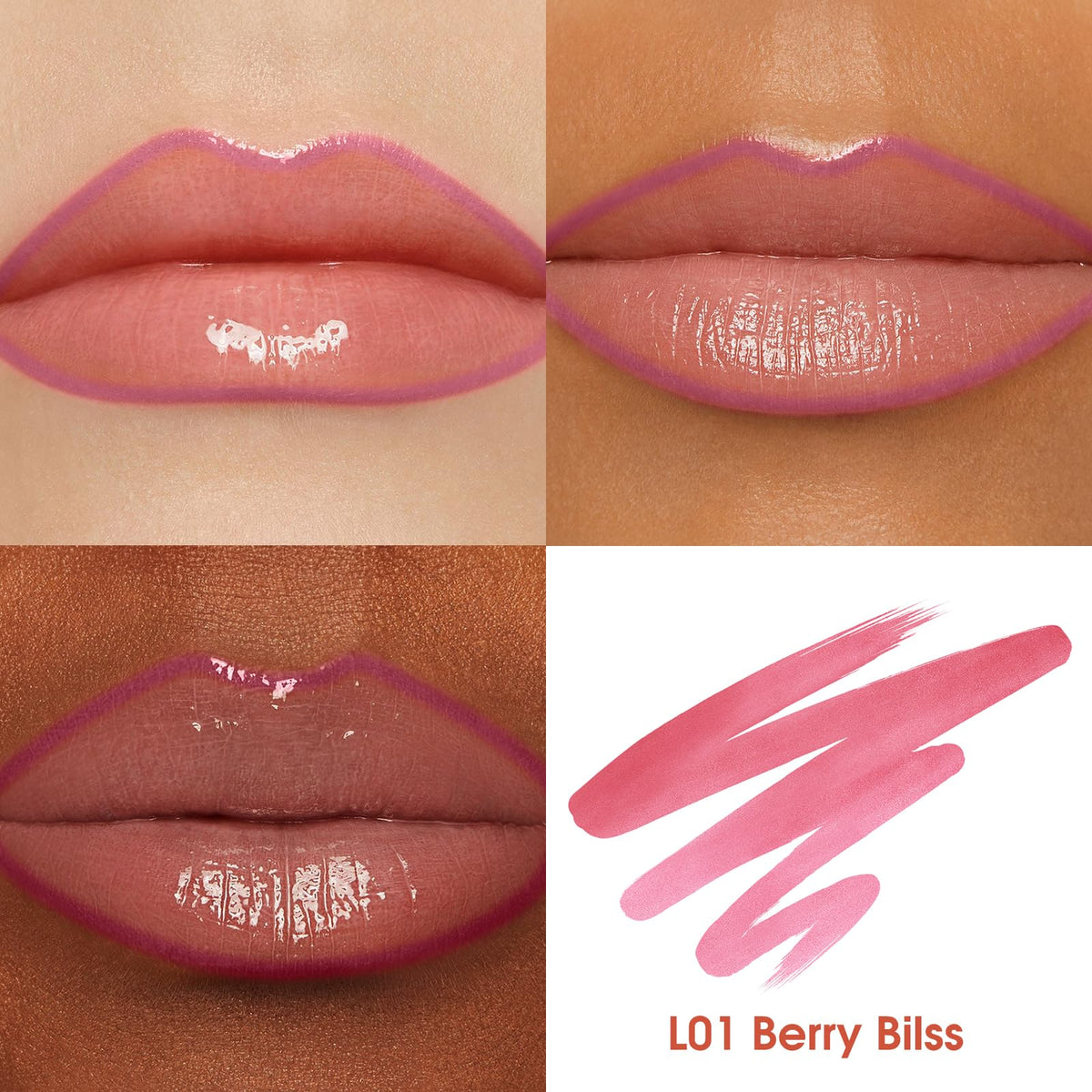 LANGMANNI lip liner held by fingers to show compact size and portability