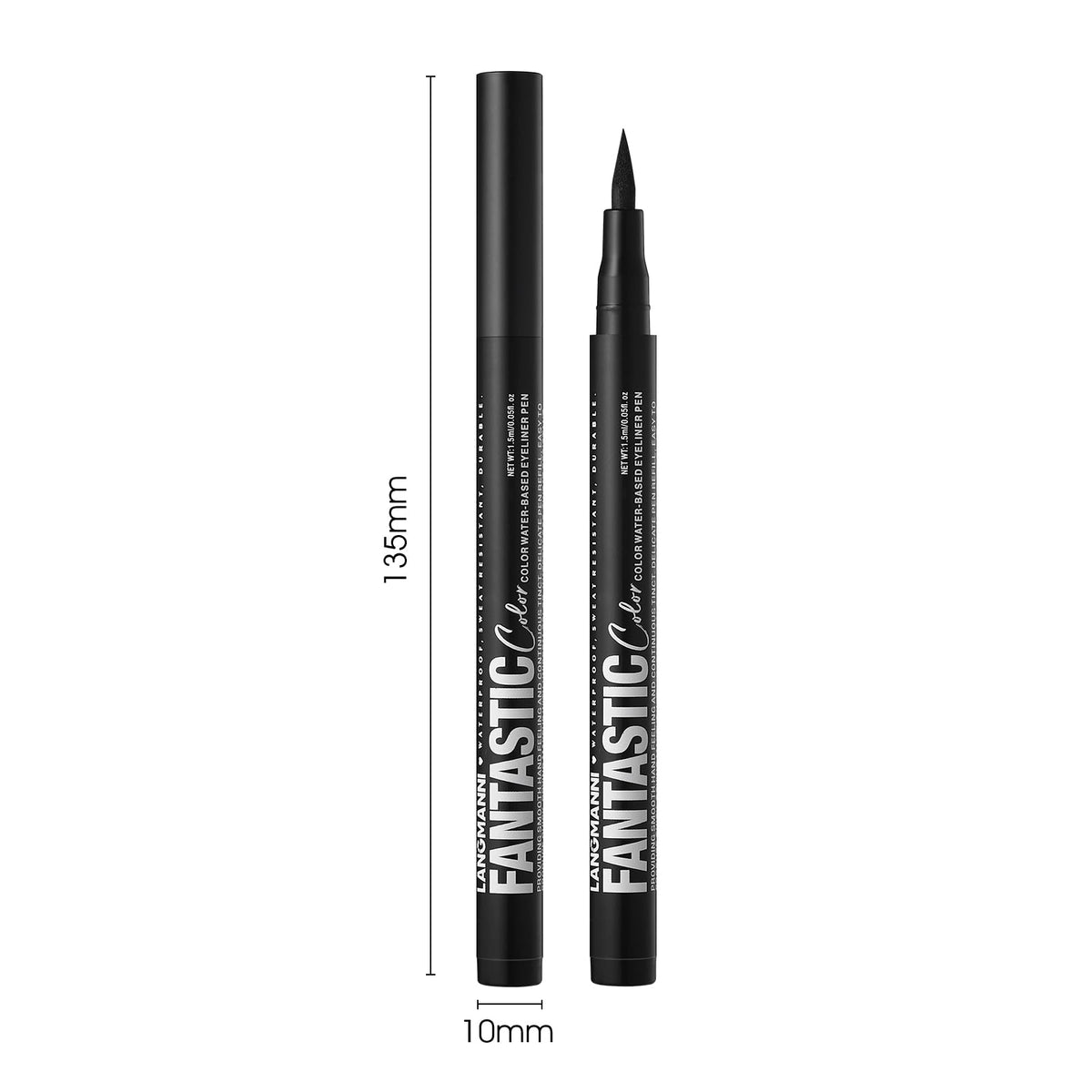 LANGMANNI black and white liners side-by-side for contrast options