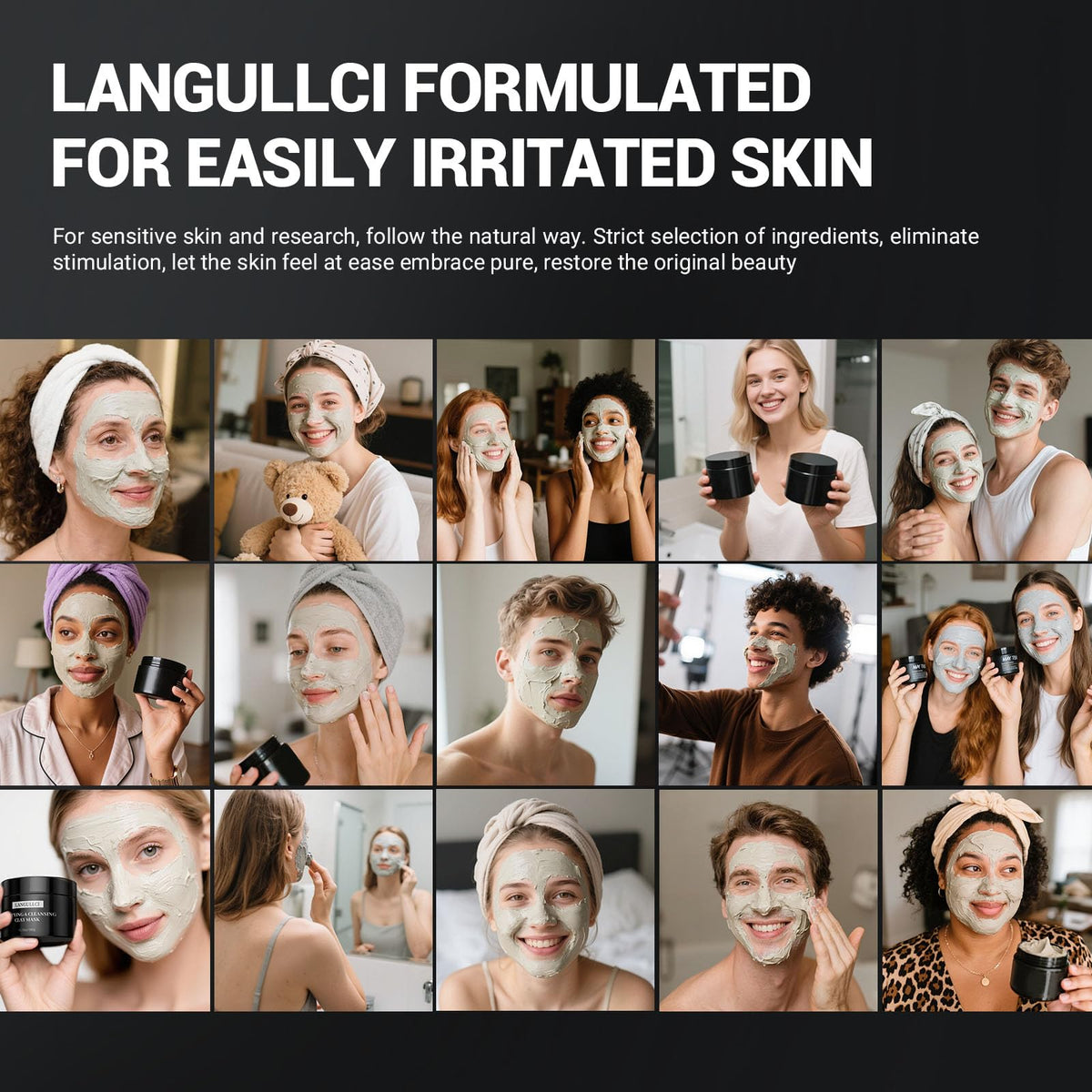LANGULLCI before and after pore focus showing reduced congestion