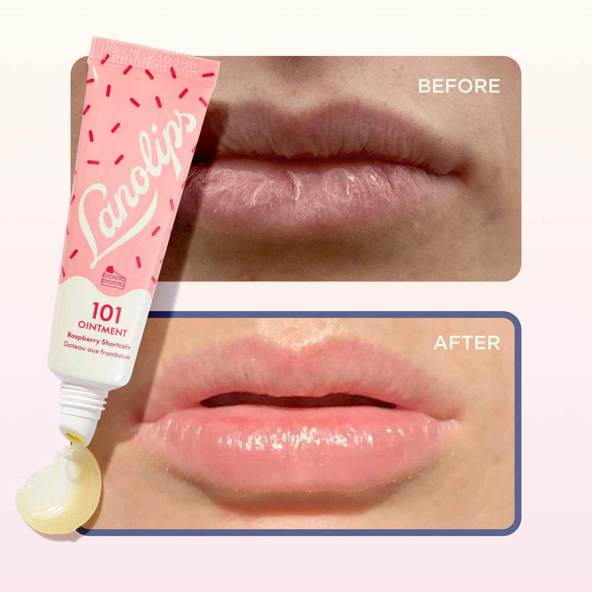 Lanolips 101 beside keys and phone showing pocket-size convenience