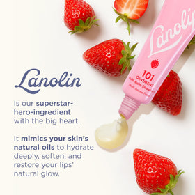 Lanolips treating cuticles to soften and protect nail edges
