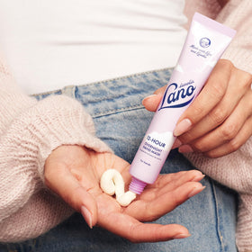 Lanolips texture close-up buttery mask texture that absorbs without greasiness