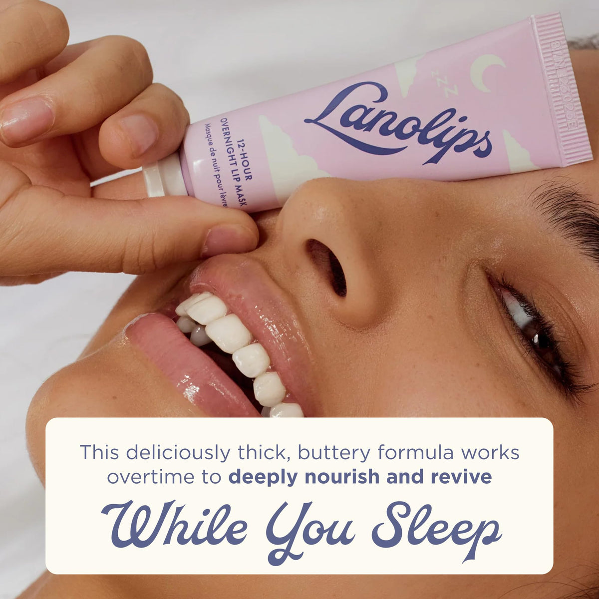 Lanolips ingredients label detail showing lanolin and natural actives