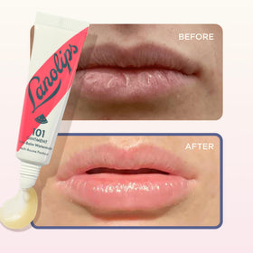 Lanolips product label and ingredient panel highlighting clean formula