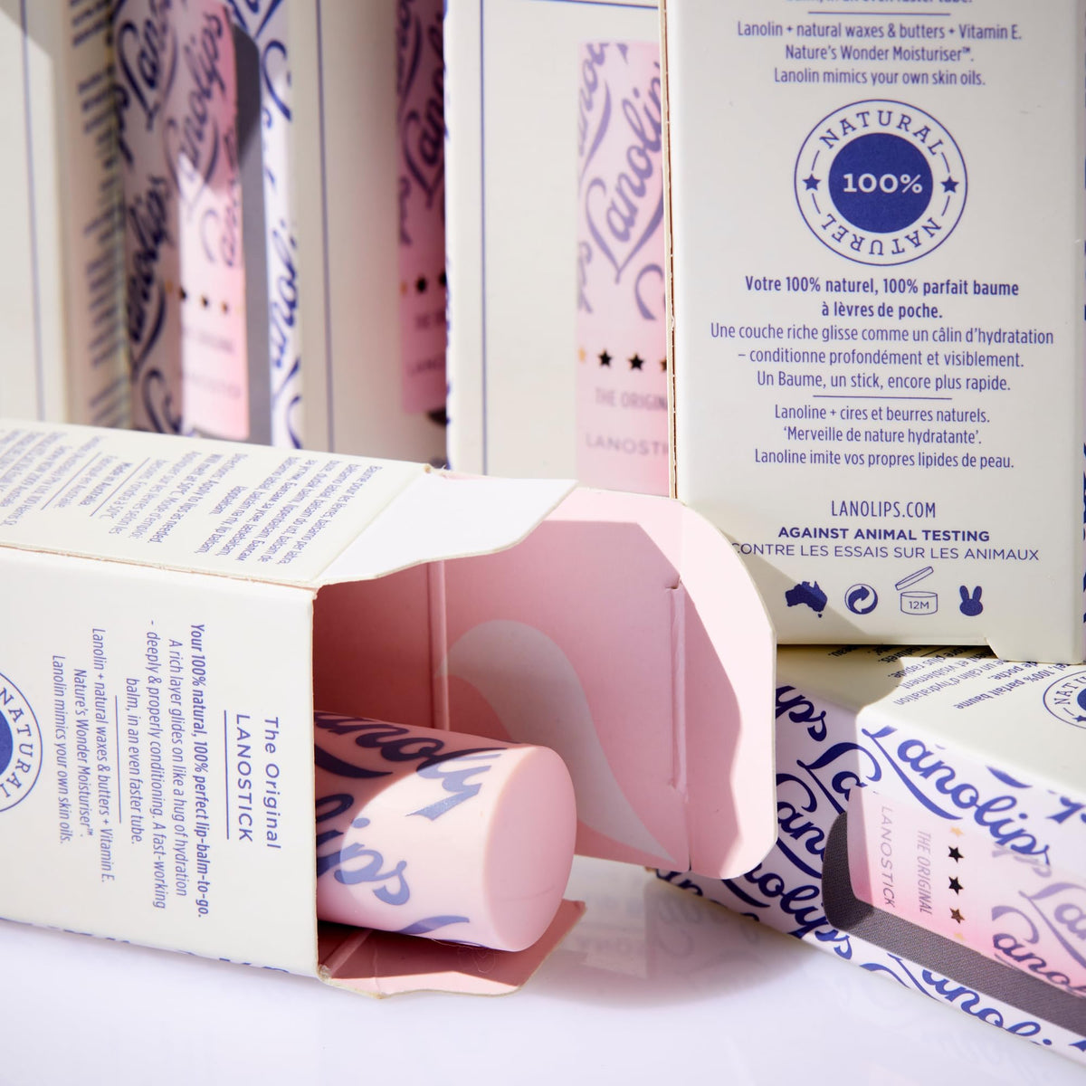 Lanolips Lanostick tucked in a pocket showing portability and on-the-go protection