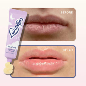 Lanolips label close-up showing brand and cruelty-free symbol
